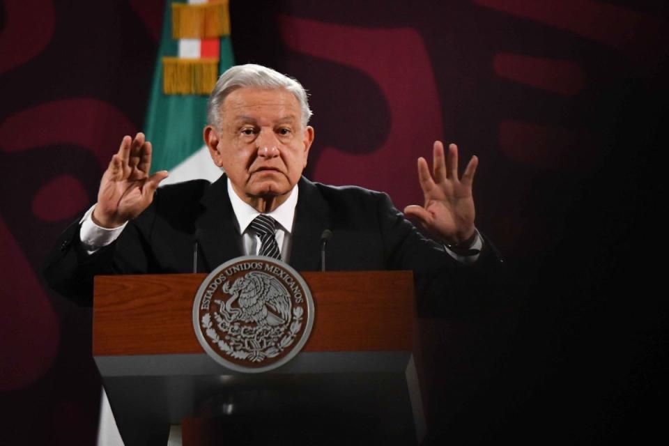 AMLO durante una de sus habituales conferencias matutinas. Foto: Cuartoscuro 