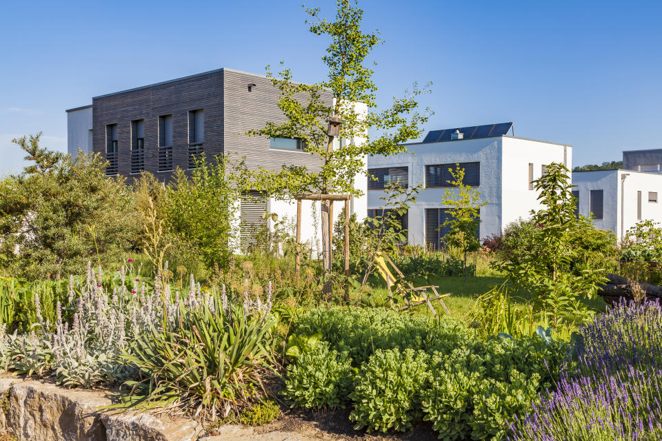 Germany, Esslingen-Zell, development area with passive houses