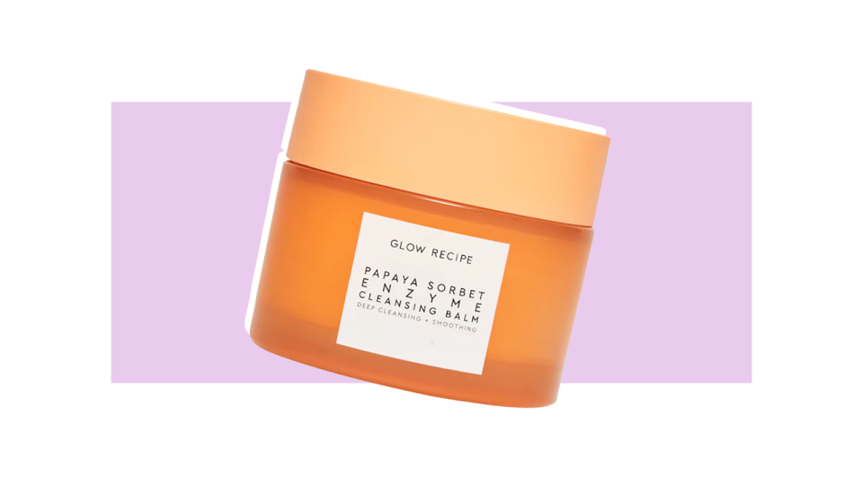 Even out your skin tone with the Glow Recipe Papaya Sorbet Smoothing Enzyme Cleansing Balm and Makeup Remover.