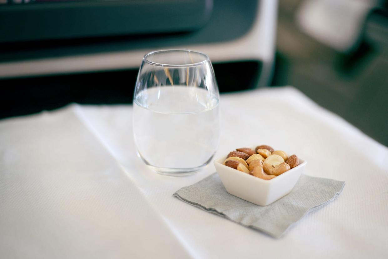 Airplane flight mixed nuts