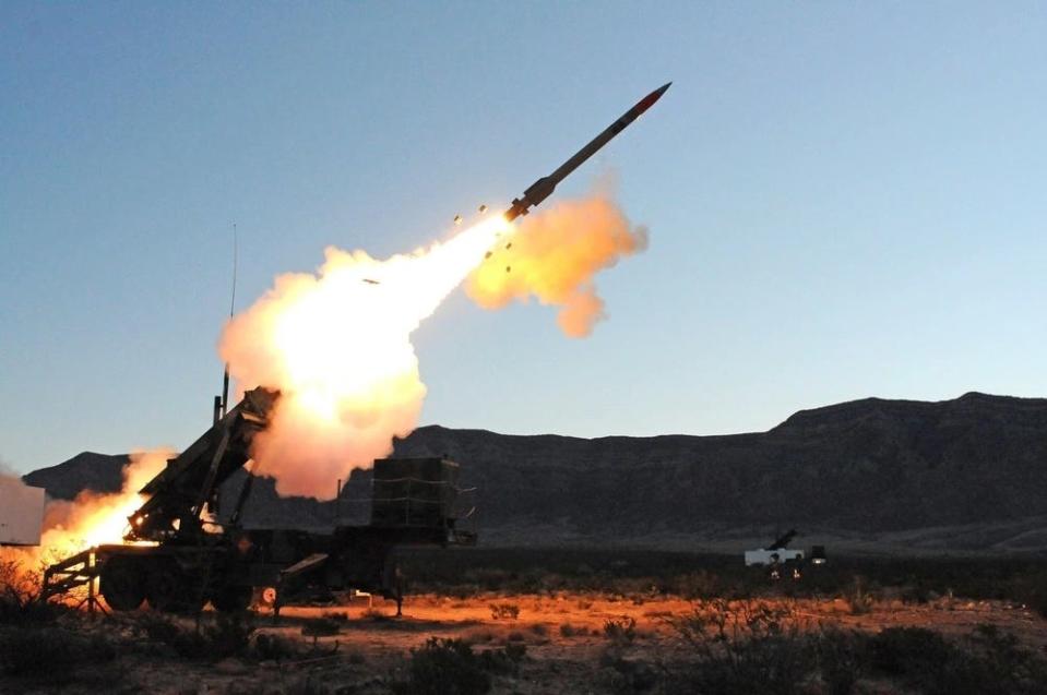 The Army test fires a Patriot missile.