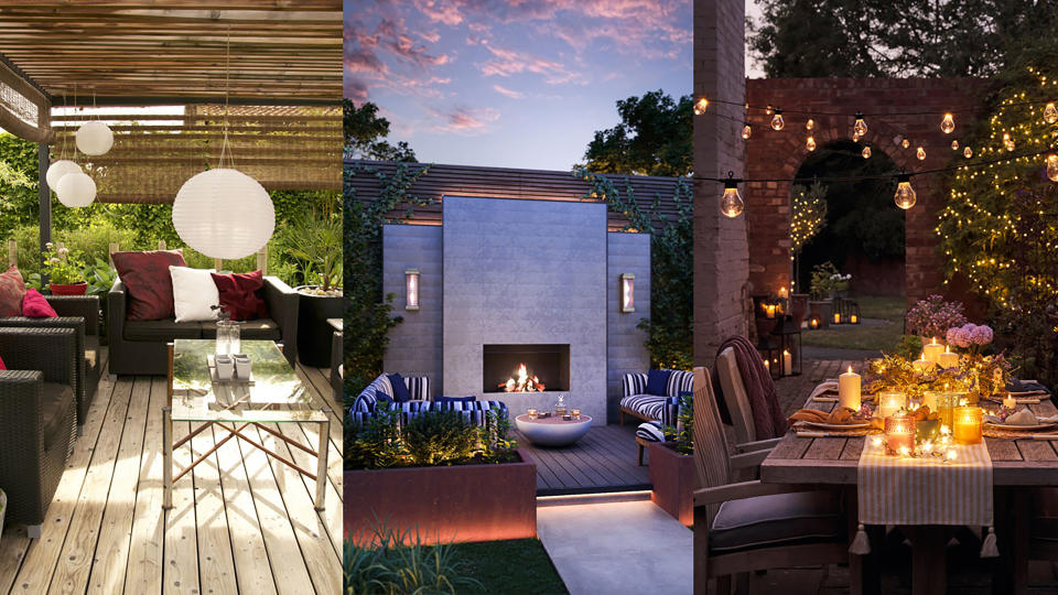 These patio lighting ideas will help you to transform your patio into a cozy space come sunset