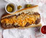 <p><strong>Philadelphia International, Philadelphia, PA</strong></p><p>Though lesser known than Pat's or Geno's, this Philly cheesesteak joint shouldn't be overlooked. Order the classic cheesesteak (with Wiz or American) or a juicy, roast pork Italian sandwich on your way out of town to round out your trip the right way — with a nap on the plane.</p>