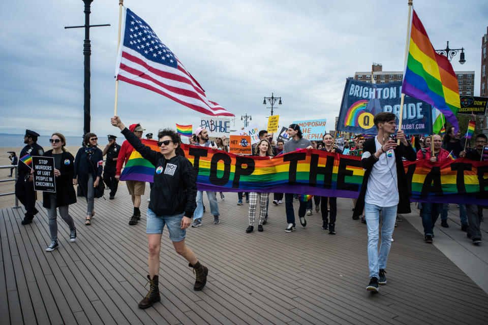 The first Brighton Beach Pride parade was held in 2017. (Photo: Misha Friedman/Getty Images)