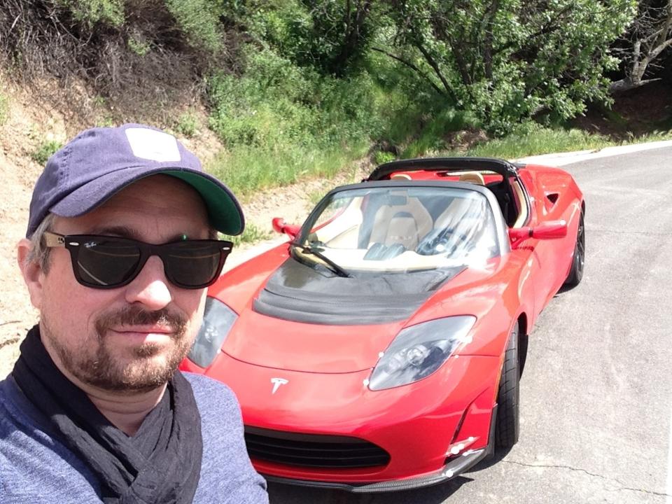 Tesla Roadster Drive 2016