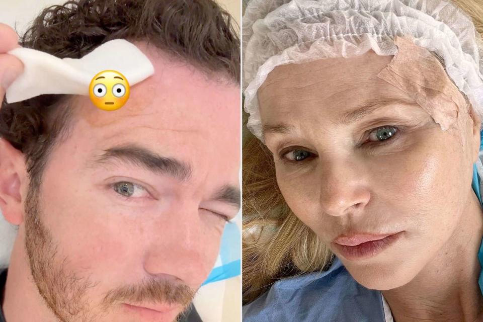 <p>kevin jonas/instagram; christie brinkley/instagram</p> Kevin Jonas (left); Christie Brinkley 