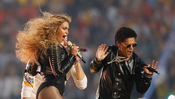 Beyonce and Bruno Mars