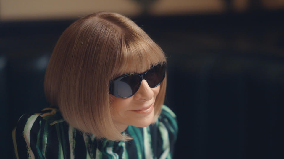 Anna Wintour features in In docu-series Vogue: The 90s. (Disney+)