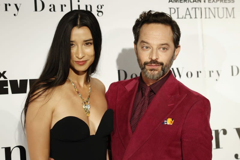 Nick Kroll (R) attends the New York premiere of "Don't Worry Darling" in 2022. File Photo by John Angelillo/UPI