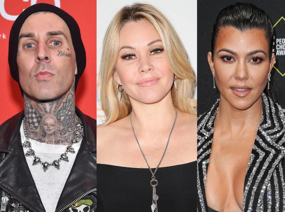 Travis Barker, Shanna Moakler, Kourtney Kardashian, 