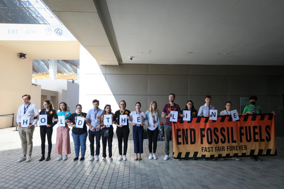 Protest fossil fuel climate summit (Fadel Dawod / Getty Images)