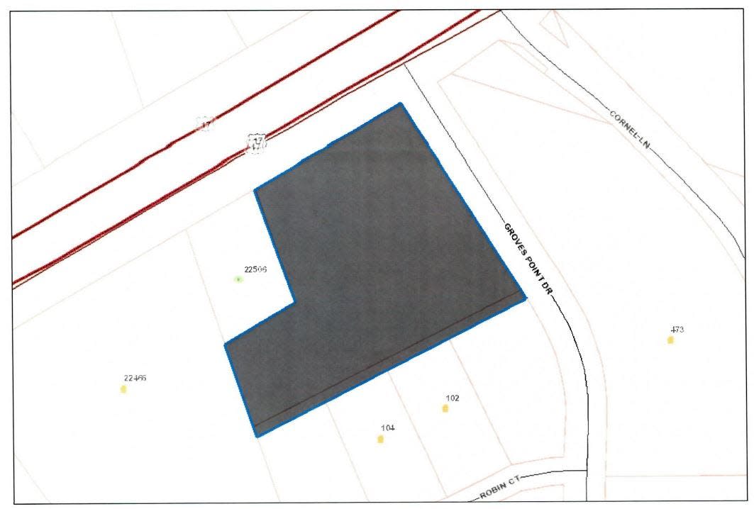 Pender County leaders are reviewing a rezoning request for property in Hampstead.