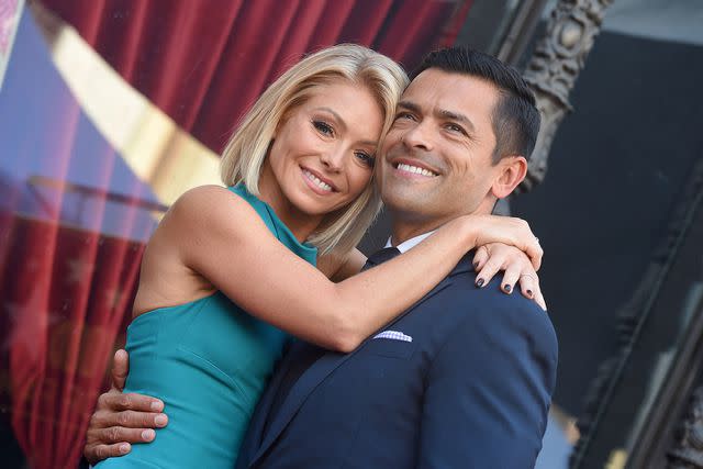 <p>Axelle/Bauer-Griffin/FilmMagic</p> Kelly Ripa and Mark Consuelos attend the ceremony honoring Kelly Ripa with a star on the Hollywood Walk of Fame on October 12, 2015
