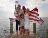 <p>Christina Aguilera and her husband, Matthew Rutler, are doing the Fourth of July right. The former <em>Voice</em> coach shared a festive family photo with her husband and their two kids, Max and Summer. (Photo: Christina Aguilera <a rel="nofollow noopener" href="https://www.instagram.com/p/BWIT0bqgFIl/" target="_blank" data-ylk="slk:via Instagram;elm:context_link;itc:0;sec:content-canvas" class="link ">via Instagram</a>)<br><br></p>