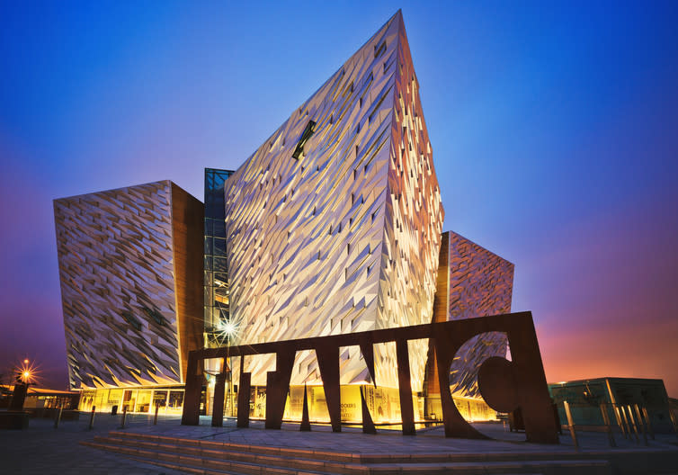 <span class="caption">Belfast’s Titanic Museum.</span> <span class="attribution"><span class="source">Nataliya Hora / Shutterstock.com</span></span>