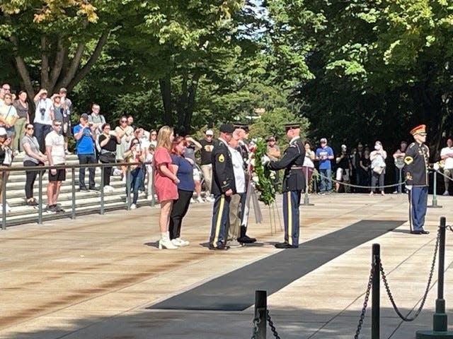 Bill Druckenmiller, Fremont, a Vietnam Veteran, had the honor of laying a wreath at the Tomb of the Unknown Soldier recently.