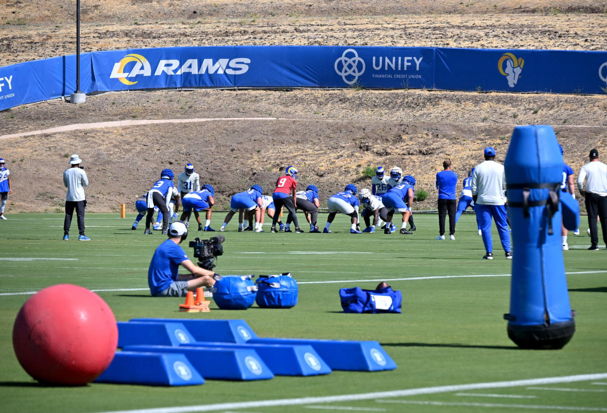 L.A. Rams hold first open practice of training camp at UC Irvine - Los  Angeles Times