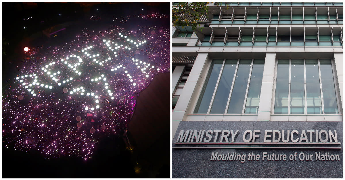 Ministry of Education released a statement after PM Lee Hsien Loong announced the repeal of S377A of the Penal Code. (PHOTOS: Reuters, Yahoo News Singapore)