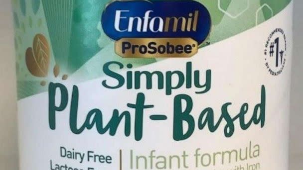 PHOTO: Reckitt, a British consumer goods company, said it would recall two batches of plant-based infant formula they produce on Monday, Feb. 20, 2023, due to 'a possibility of cross-contamination with Cronobacter sakazakii.' (FDA)