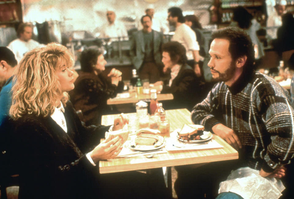 <a href="http://movies.yahoo.com/movie/when-harry-met-sally/" data-ylk="slk:WHEN HARRY MET SALLY;elm:context_link;itc:0;sec:content-canvas" class="link ">WHEN HARRY MET SALLY</a> (1989) <br>Directed by Rob Reiner <br>Starring: Meg Ryan and Billy Crystal