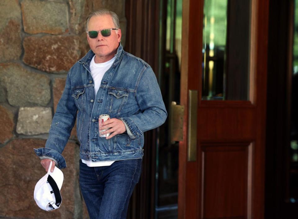 CEO of Warner Bros. Discovery David Zaslav arrives at the Sun Valley Lodge for the Allen & Company Sun Valley Conference on July 11, 2023 in Sun Valley, Idaho. Every July, some of the world's most wealthy and powerful businesspeople from the media, finance, technology, and political spheres converge at the Sun Valley Resort for the exclusive weeklong conference.