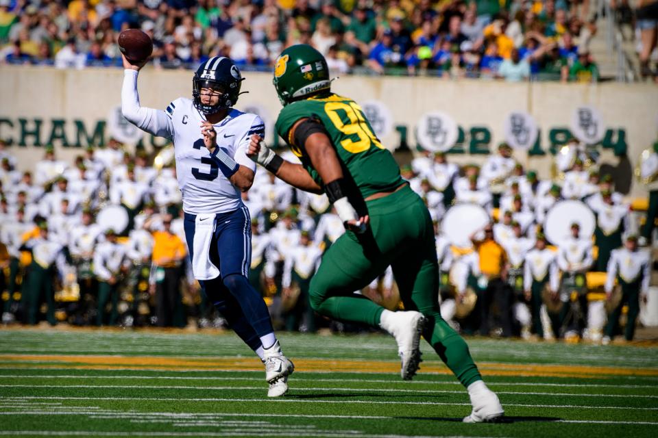 BYU quarterback Jaren Hall