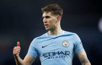 Soccer Football - Carabao Cup Semi Final First Leg - Manchester City vs Bristol City - Etihad Stadium, Manchester, Britain - January 9, 2018 Manchester City's John Stones Action Images via Reuters/Carl Recine