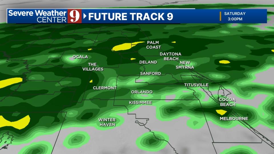 Rain will be widespread across all of Central Florida this afternoon.