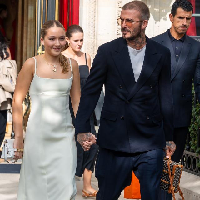 David Beckham is spotted in Paris with wife Victoria