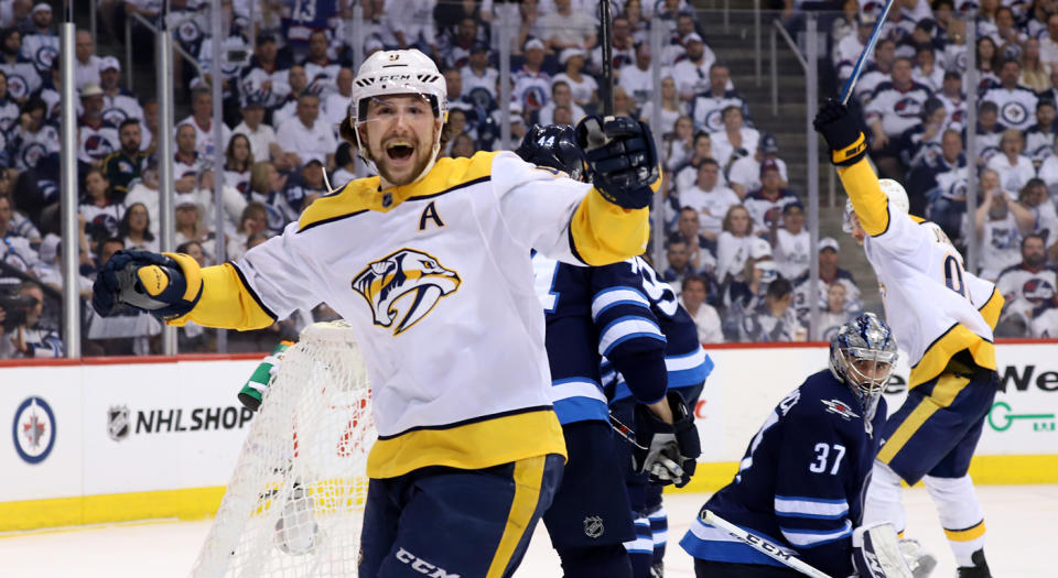 Filip Forsberg did the thing again in Game 6. (Getty)