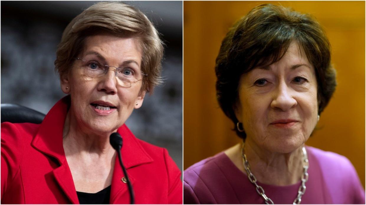 Elizabeth Warren, Susan Collins