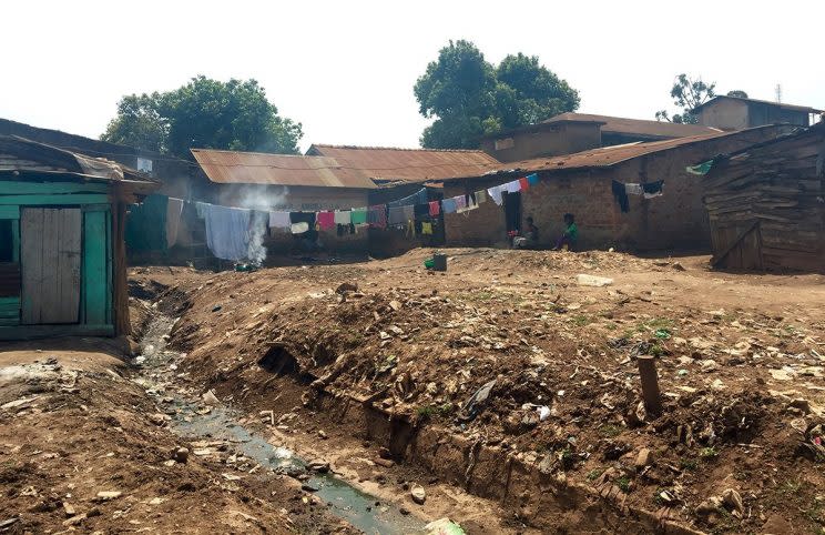 NGOs regularly offer health services to people living in Kimombasa. (Mikaela Conley/Yahoo News)