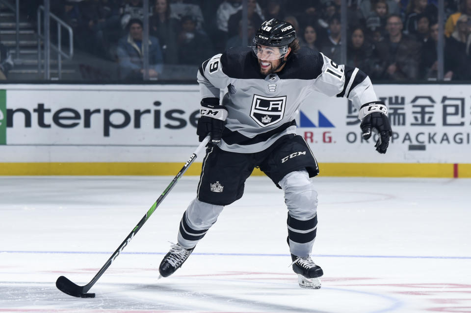 Alex Iafallo #19 of the Los Angeles Kings 