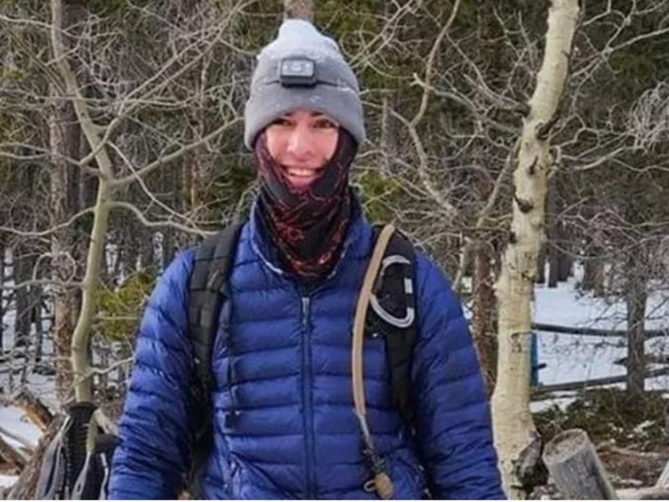Lucas Macaj, 23, wente missing after he summited Longs Peak in Rocky Mountain National Park on Sunday (RMNP)