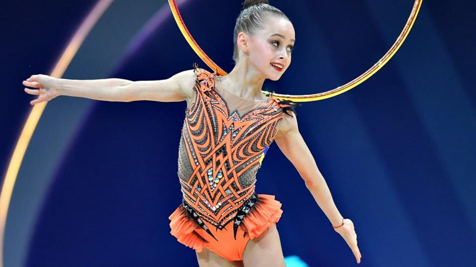 Ukrainian gymnast Taisiia Onofriichuk. Photo: Ukrainian Rhythmic Gymnastics Federation on Facebook