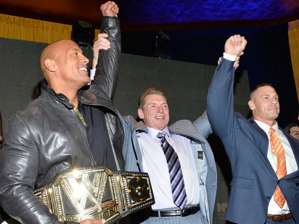 vince mcmahon the rock john cena