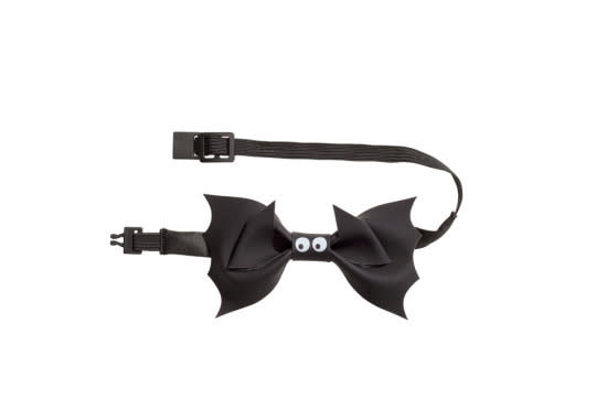 This googly-eyed bat bowtie is more cute than creepy.