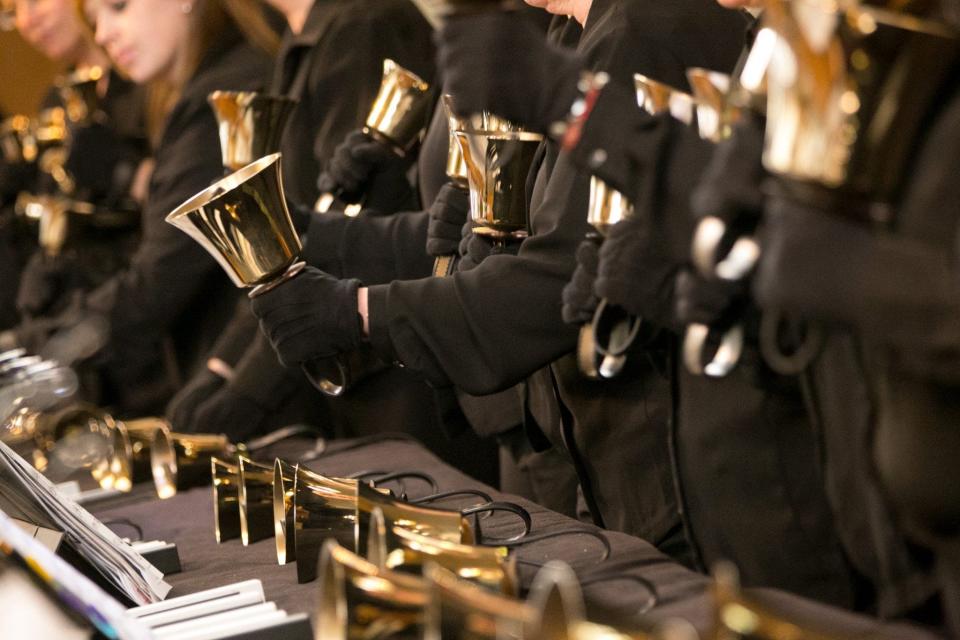 The New England Ringers community handbell ensemble will perform joyful holiday melodies in “Christmas Past and Presents” at 3 p.m. Dec. 4 at First Congregational Church of Hanover, 547 Hanover St., Hanover.