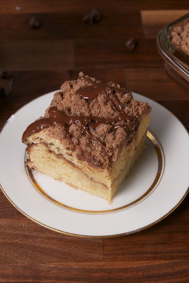 Cream Cheese Stuffed Banana Bread Coffee Cake - Carlsbad Cravings