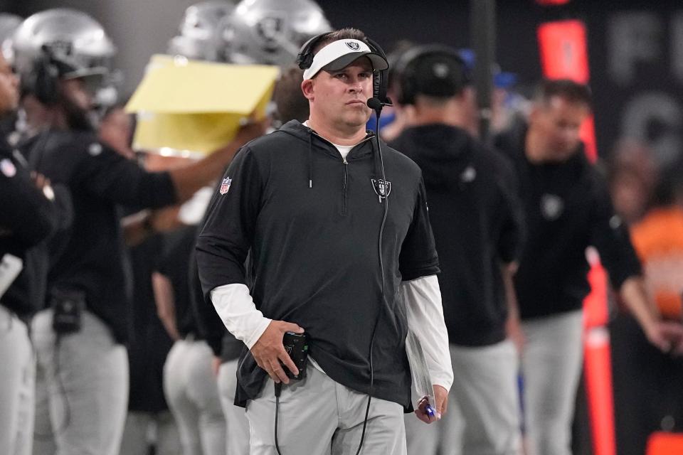 Coach Josh McDaniels and the Las Vegas Raiders host the Green Bay Packers on Monday Night Football to conclude NFL Week 5.