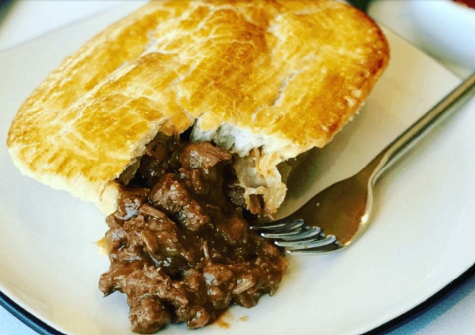 <p>Peter's Food Adventures</p><p><strong>Get the recipe: <a href="https://petersfoodadventures.com/australian-meat-pie/" rel="nofollow noopener" target="_blank" data-ylk="slk:Australian Meat Pie;elm:context_link;itc:0;sec:content-canvas" class="link ">Australian Meat Pie</a></strong></p>