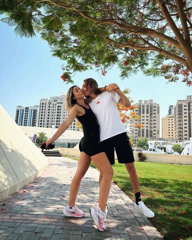 <p>Stefanos Tsitsipas and Paula Badosa Instagram</p> Stefanos Tsitsipas and Paula Badosa in Dubai