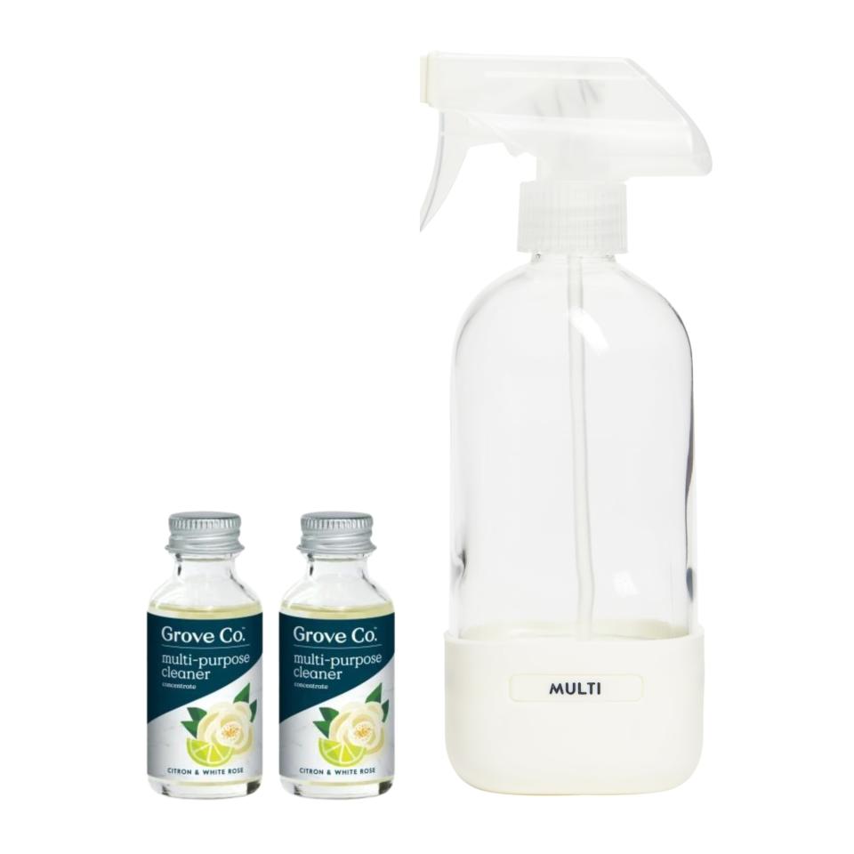 <p><a href="https://go.redirectingat.com?id=74968X1596630&url=https%3A%2F%2Fwww.grove.co%2Fcatalog%2Fproduct%2Fmulti-purpose-cleaner-concentrate-reusable-cleanin%2F&sref=https%3A%2F%2Fwww.housebeautiful.com%2Fshopping%2Fhome-accessories%2Fg60280664%2Fshop-and-tell-spring-cleaning-essentials%2F" rel="nofollow noopener" target="_blank" data-ylk="slk:Shop Now;elm:context_link;itc:0;sec:content-canvas" class="link ">Shop Now</a></p><p>Multi-Purpose Cleaner Concentrate + Reusable Cleaning Glass</p><p>grove.co</p><p>$19.53</p>