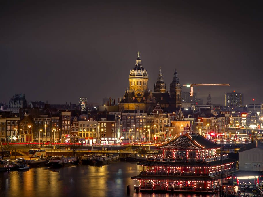 Amsterdam at night