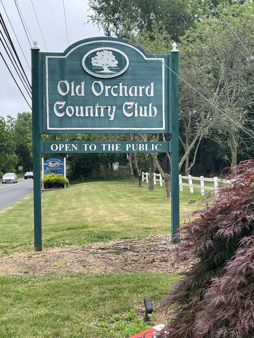 The entrance to Old Orchard Country Club off Monmouth Road in Eatontown.