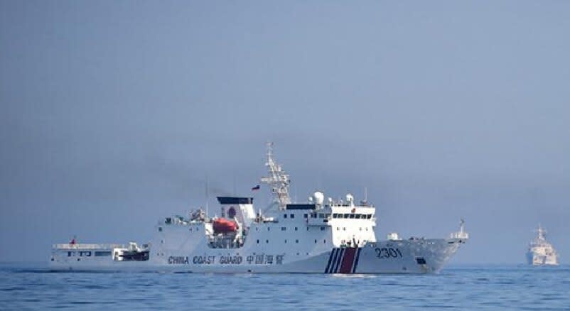 中國海警2301艦。   圖：翻攝大陸互聯網