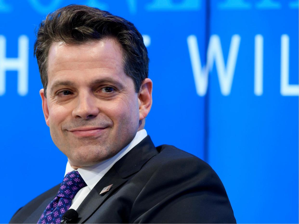 Mr Scaramucci said he 'loves the President' and criticised 'disconnect' with the media: FABRICE COFFRINI/AFP/Getty Images