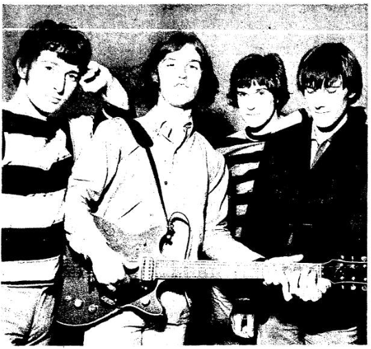 On June 21, 1965, the Journal Star ran what appears to be a supplied photo of the Kinks. The caption, rife with misspellings, read, "The Kinks Were Here. This is the Kinks, a singing group from England, which appeared at Exposition Gardens last night along with several other groups. The Kinks are proponents of the Liverpool Beat. From left, they are Pete Quife, Dave and Ray Davis, brothers, and Mick Avory."