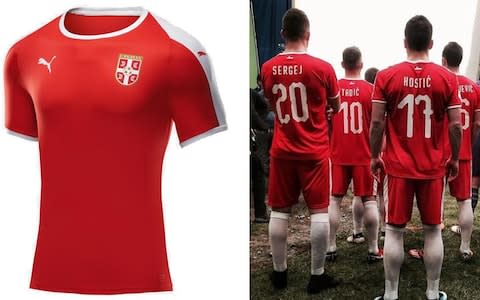 Serbia 2018 World Cup home kit - Credit: Puma