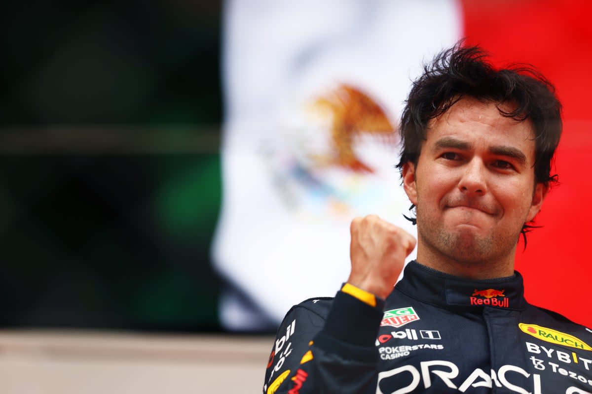 Perez finished just 1.1 seconds ahead of Sainz with the top four covered by less than three seconds (Getty Images)